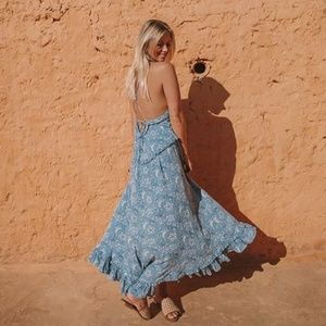 Spell & The Gypsy Celestial Midi Dress Chambray